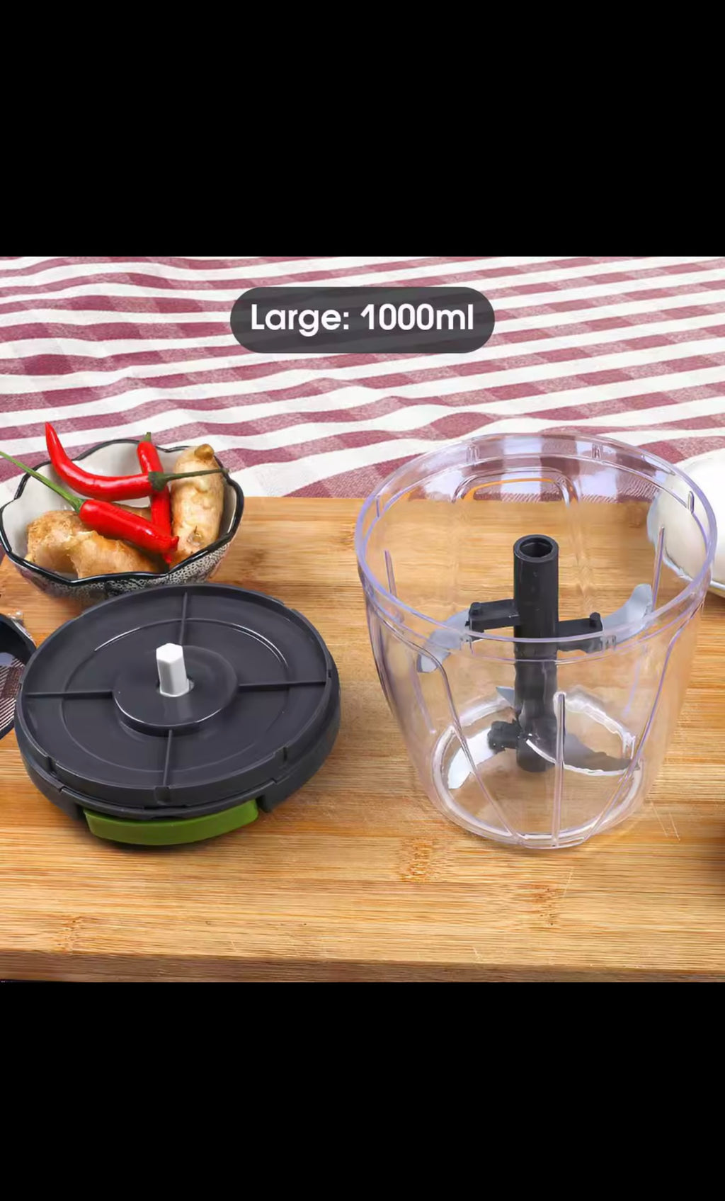 Compact Manual Food Processor