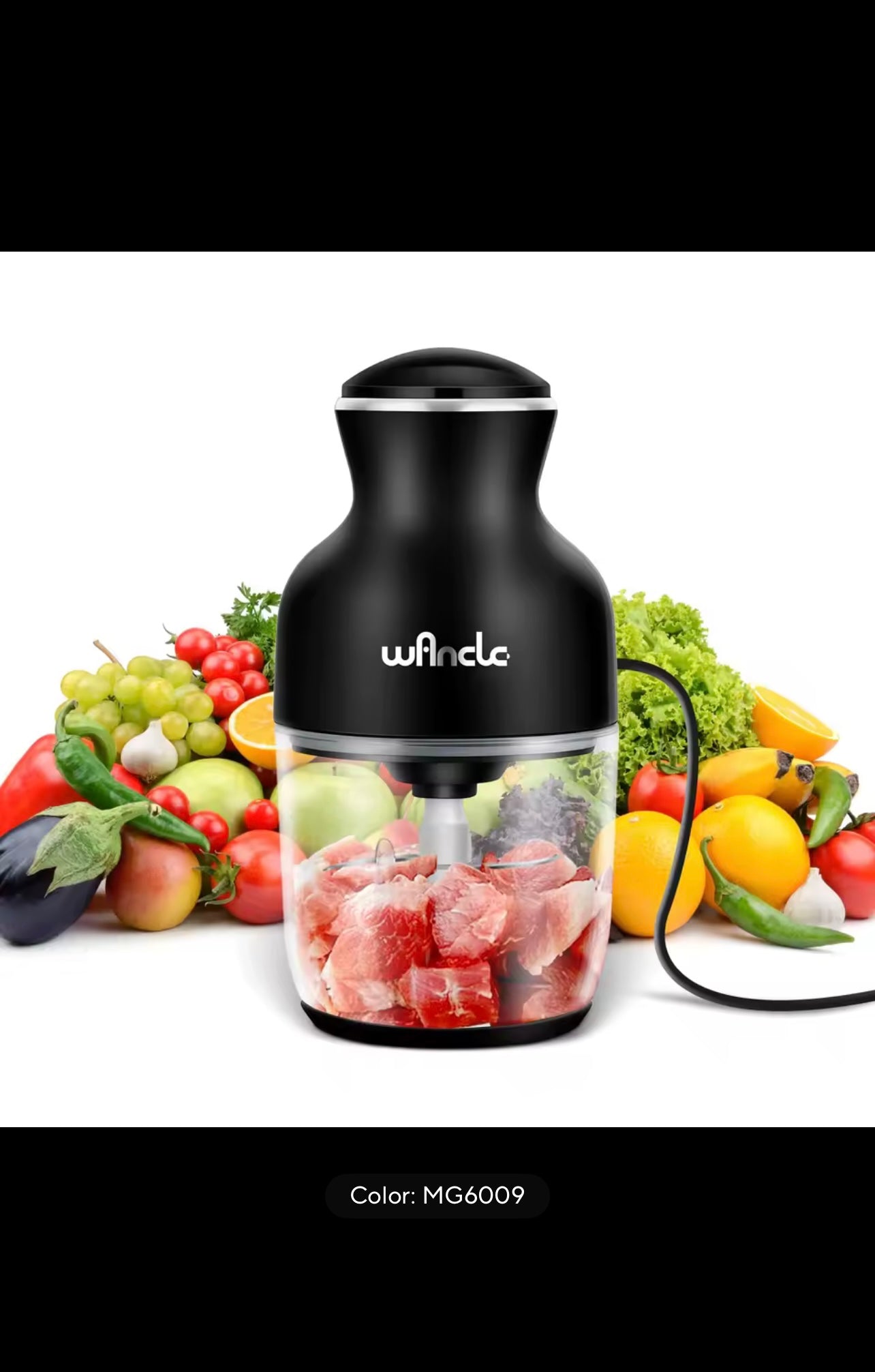 Electric Food Chopper – Powerful Mini Food Processor for Meat, Vegetables & Baby Food