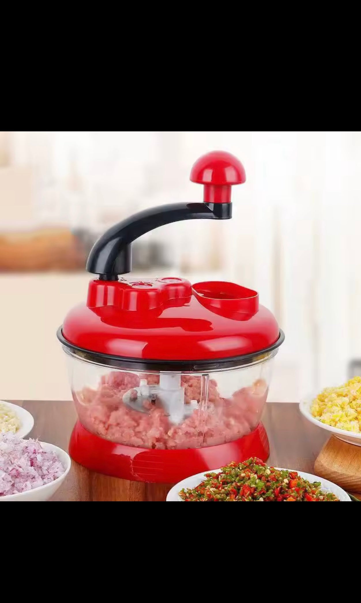 Manual Food Chopper — Fast, Easy & No Electricity Needed