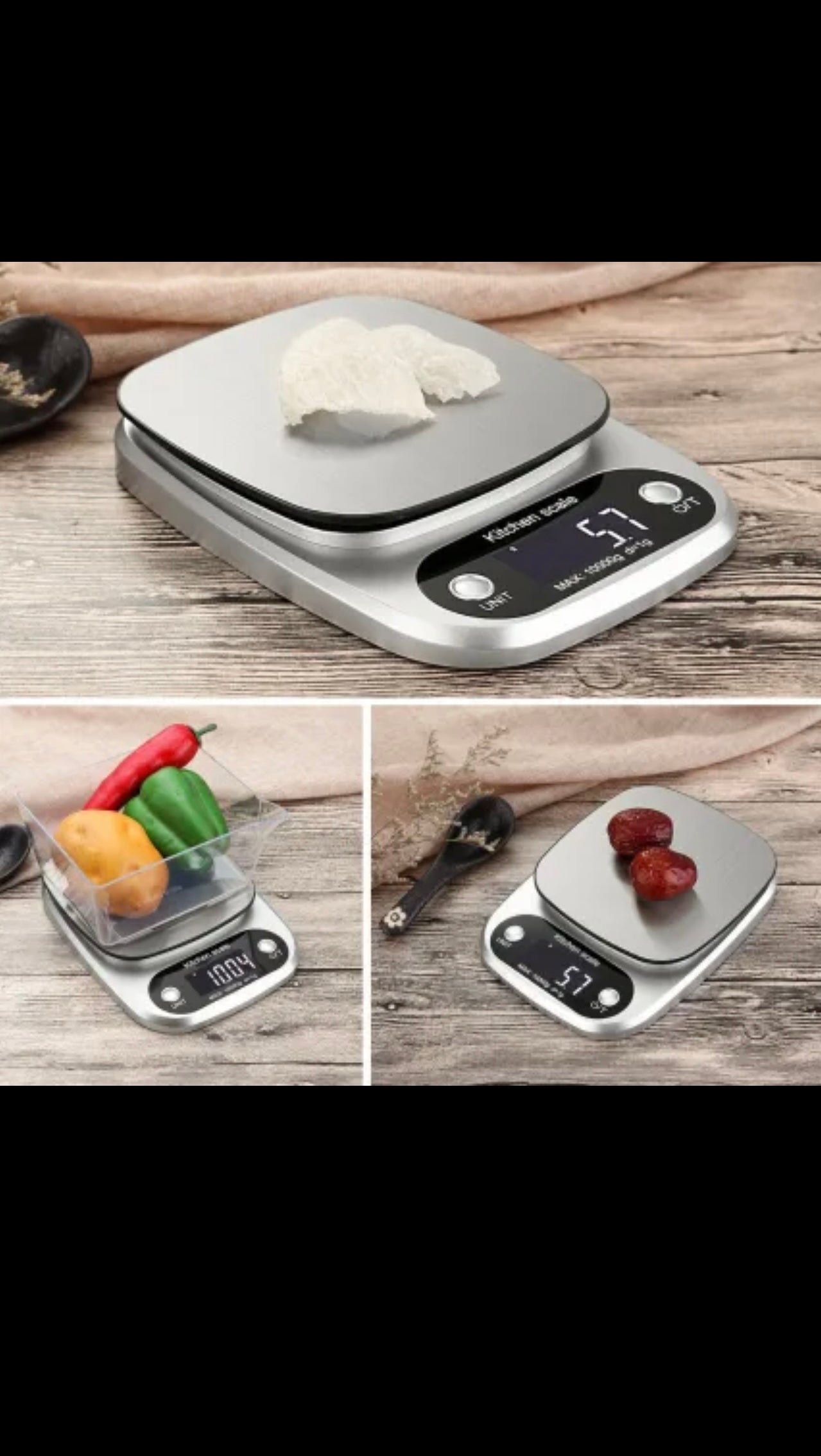 Digital Kitchen Scale – Precision Stainless Steel Scale up to 10kg