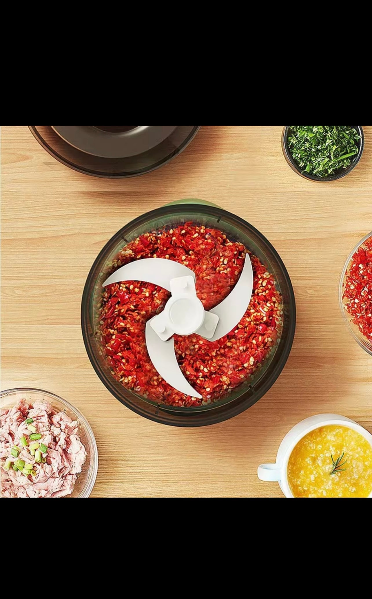 Chop Onions, Garlic & Veggies in 5 Seconds — One Touch, No Tears