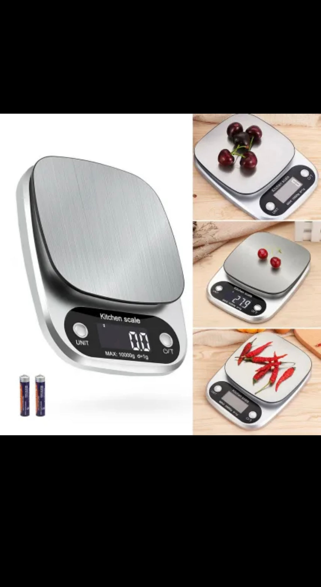 Digital Kitchen Scale – Precision Stainless Steel Scale up to 10kg