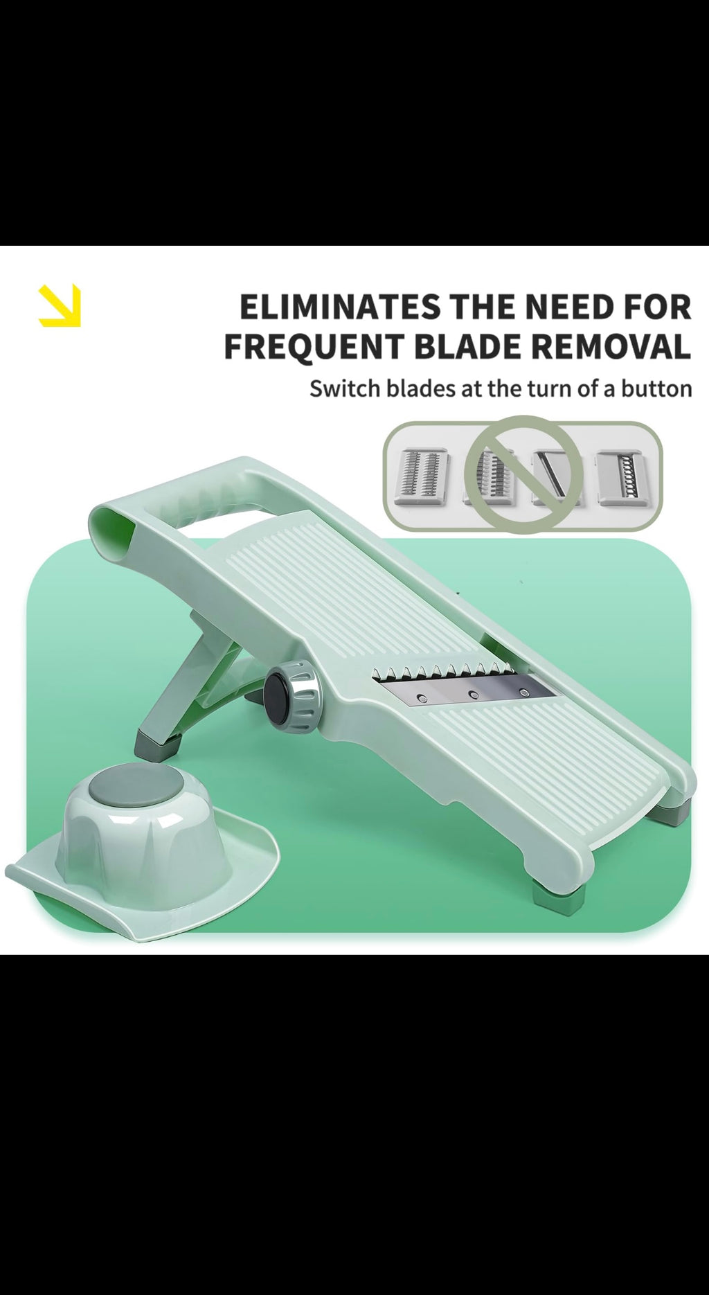 Adjustable Mandoline Slicer – Multifunction Vegetable Cutter with Hand Guard