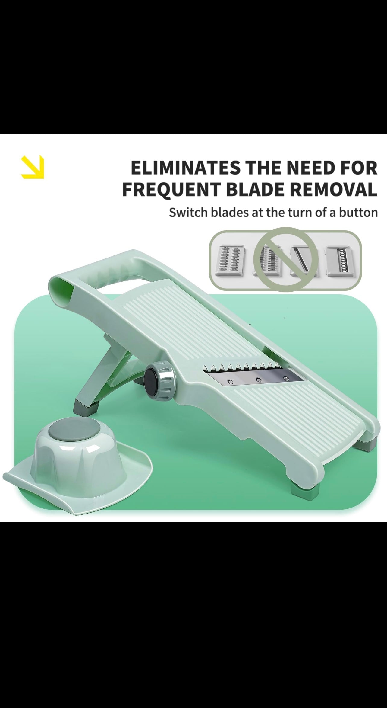 Adjustable Mandoline Slicer – Multifunction Vegetable Cutter with Hand Guard