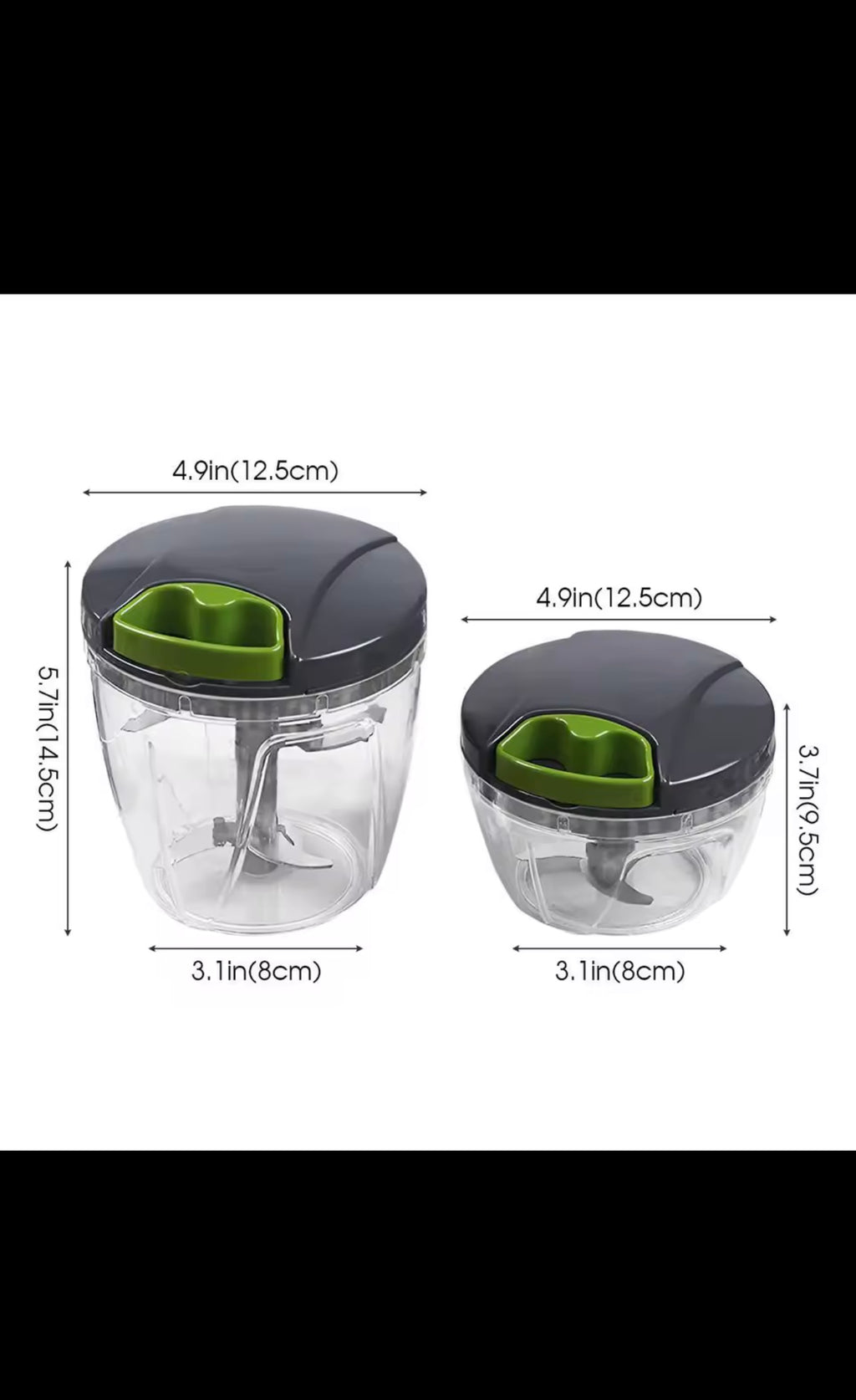 Compact Manual Food Processor